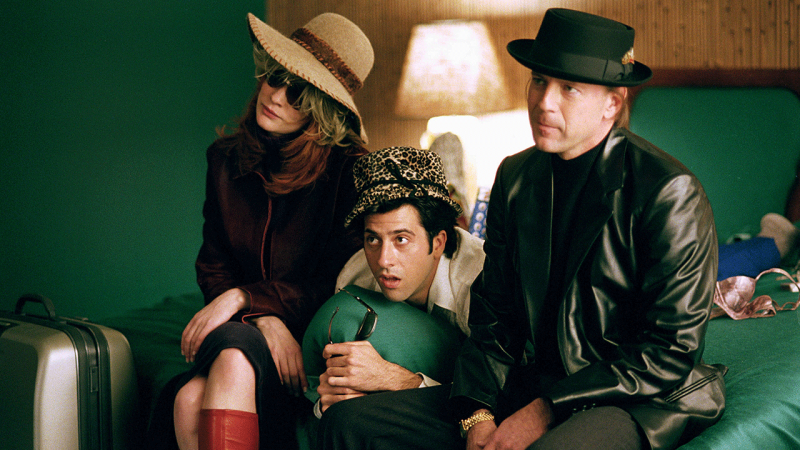 Filmstill mit Filmstill Cate Blanchett, Troy Garity und Bruce Willis. (Quelle: IMAGO/Allstar)